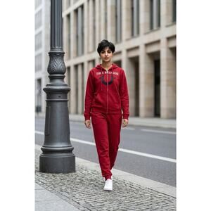 True Religion Teen Size XL Or Small Women’s Red Hoodie And Joggers With Logo